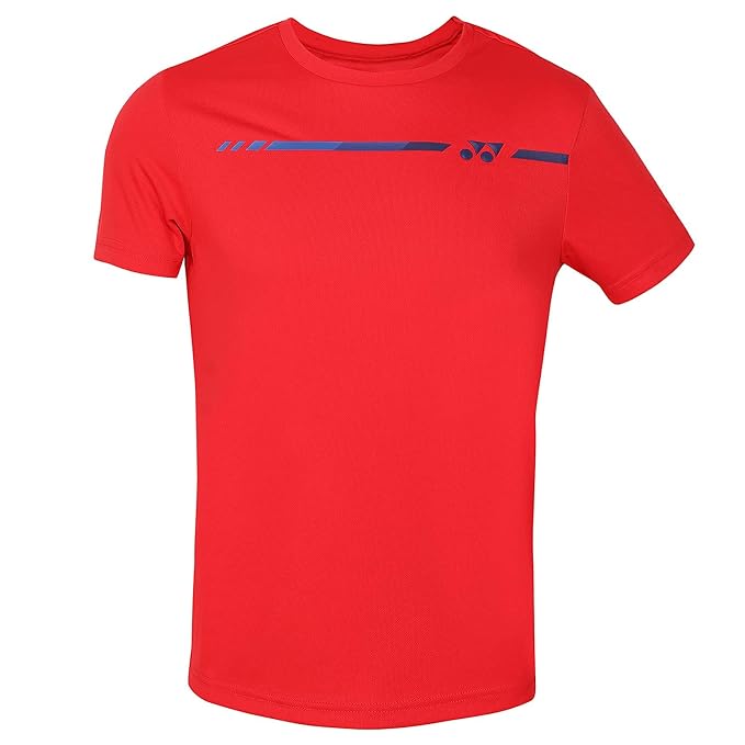 YONEX 2315 Easy22  Round Neck T-Shirt, High Risk Red